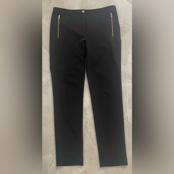 Calvin Klein Pants Size 10 Black Color Zip Pockets SlimFit Zip Fly Button Close - Picture 1 of 9
